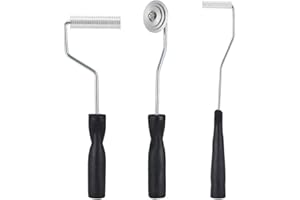 Fiberglass Roller Tools Kit, 3pcs Fiberglass Resin Laminating Bubble Roller Set for Tub Shower Bathtub Boat Repair