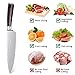 Whew Chef Knife, 8 Inch Japanese High Carbon Stainless Steel Pro Kitchen Knife with Ergonomic Handle, Razor Sharp,Stain and Corrosion Resistant,Best Choice for Home Kitchen and Restaurant