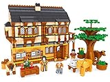 Ausini Farm House on Ranch Includes Action Figures Building Bricks Educational Blocks Set Compatible Bricks, 838 Piece