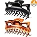 Bememo 4 Pieces Plastic Hair Claw Clips Women Thick Hair Claw Clamps (4.33 Inches)