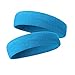 HOTER Sportline Head Band, Terry Cloth Headband, Sweat Band (2Pcs/3Pcs Pack)