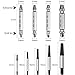 CINOTON Screw Extractor Kit Set Damaged Screw Extractor and Remove Set Made of High-Speed Steel HSS 4341, A1D02 2 Pack of Stripped Screw Extractor
