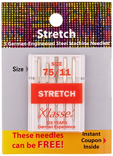 Tacony Corporation Klasse Stretch Machine Needles-75/11 5/Pkg