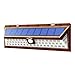 Litom Outdoor Super Bright Wide Angle Solar Powered, Wireless Security Waterproof Wall Lights for Garage Patio Garden Driveway Yard, Brown