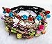 Qandsweet Girl's Bohemian Rose Floral Headbands（ 9 Pack ）