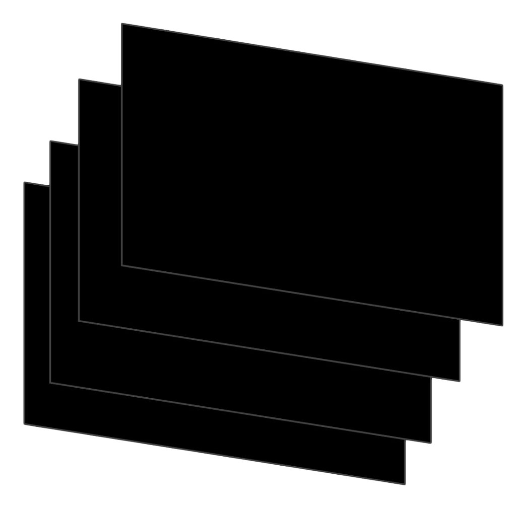 House of Card & Paper A3 160 GSM Card - Black (Pack of 25 Sheets)