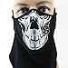 Motorcycle Neoprene Facemask Winter Snowboard Ski Half Skull Face Mask Soft Cotton Fleece Neck Ear Warmer Protection Vented Fitted Velcro Adjustable Close Biker Cycling Facemask For Suzuki Bandit 1250/S 2007-2010