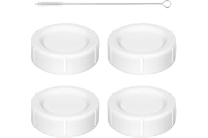 JOXODAK Travel Bottle Caps for Dr Brown Wide Neck Bottle, Bottle Lids Replacement with Sealing Gasket (Compatible with 5oz and 9oz, 4, Count)