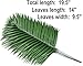 Artificial Palm Tree Leaves Tropical Plants Faux Fake Palm Frond Plant Artificial Plants Greenery Flowers for Home Kitchen Party Arrangement Wedding Decorations(Pack of 12)