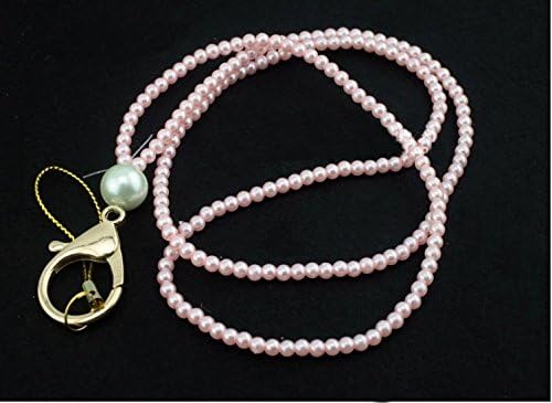 Surpriseyou(TM) String of Pearls Long Neck Strap Lanyard Keychain Holder for Cell phone ipod mp3 mp4 USB Flash Drive ID card badge and other Electronic Devices (Pink)