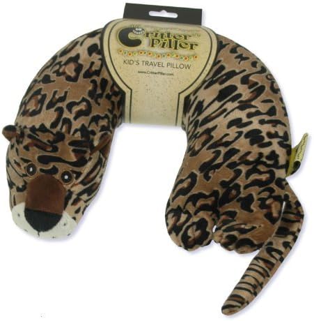 Critter Piller Kid's Neck Pillow, Leopard by Critter Piller