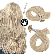 Keratin Extensions U Tip Hair Moresoo Blonde Fusion Hair Extensions Human Hair 20 Inch Colored #1...