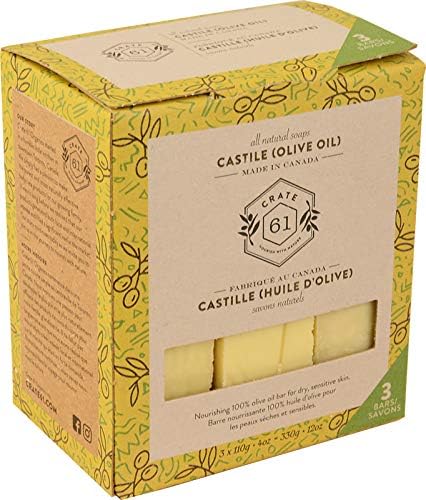 Crate 61, Handmade Vegan Natural Bar Soap Cold Pressed for Face And Body With Premium Essential Oils