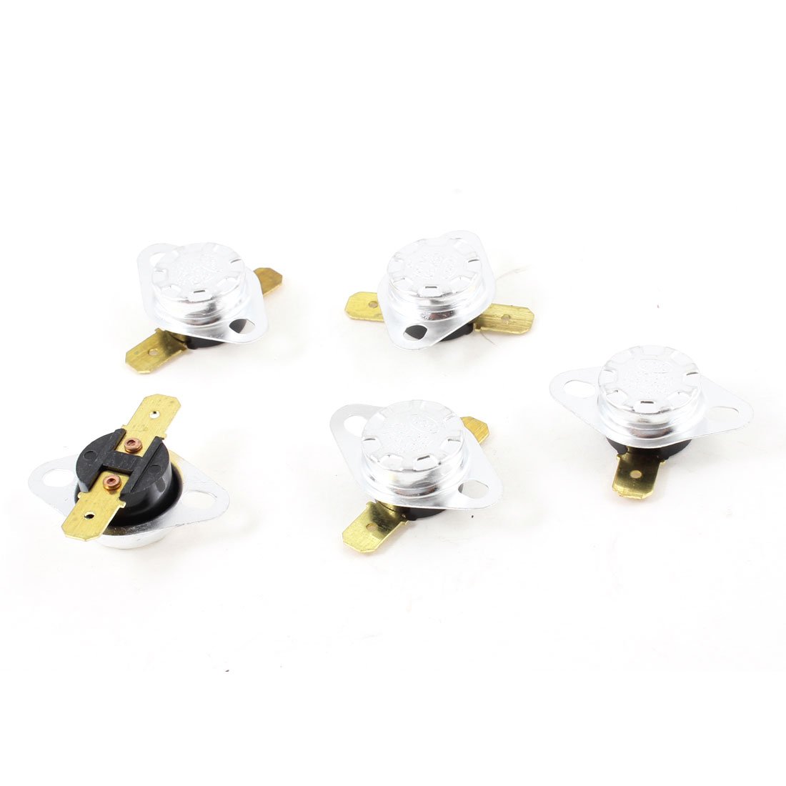 sourcingmap 5pcs 160C 320F NC Normal Close Thermostat Temperature Thermal Switch KSD301
