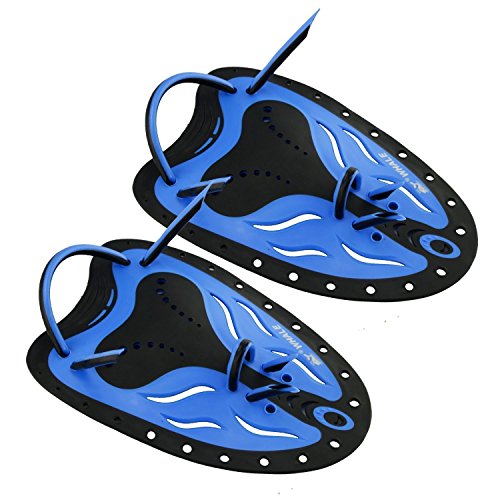 Whale Swim Training Hand Paddles Adjustable Strap Swimming Hand Paddle Youth/Adults for Tubing