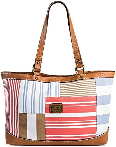 Bolo Women's Tote Handbag with Multicolor Stripes