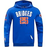 Pro Standard Mens NBA New York Knicks Mikal Bridges #25 Classic Pullover Hoodie Royal Blue 2Xl
