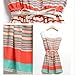 Women's Stripe Flouncing Chiffon Dress Clubwear Skater Dresses