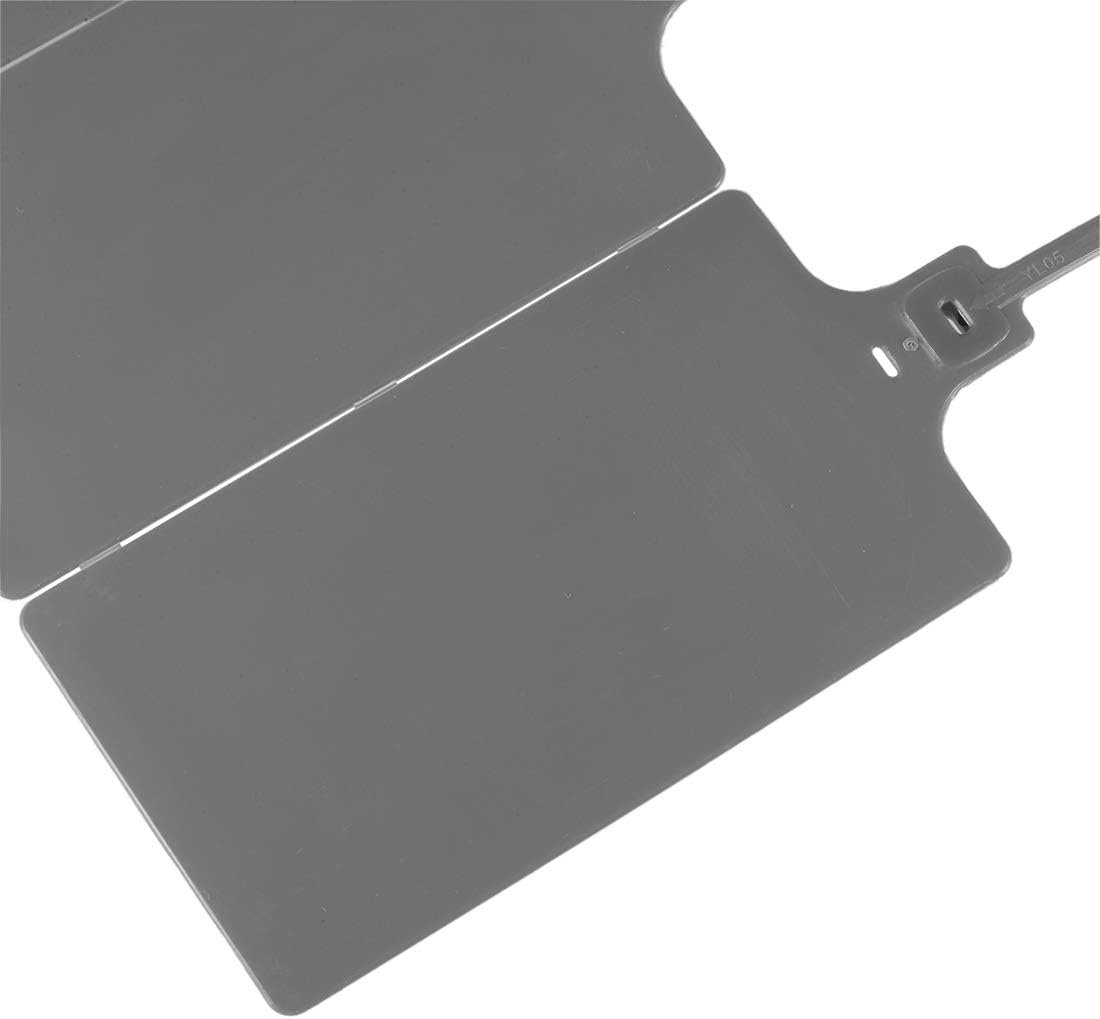 sourcing map Plastic Zip Ties Seals Anti-Tamper 255mm Length Large Size for Container Luggage Grey, Pack of 20 - Image 5