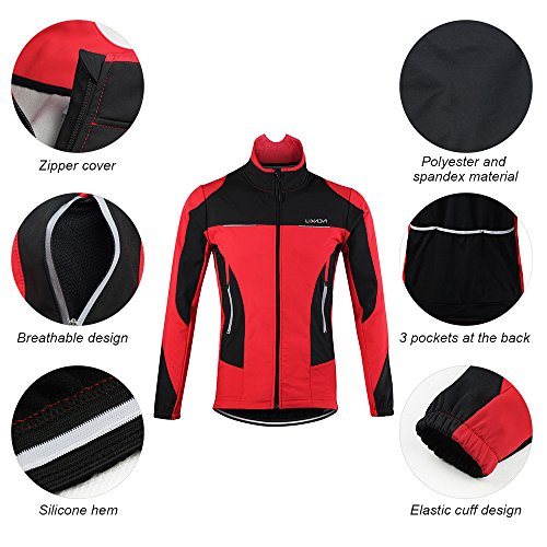 image for Lixada Men's Cycling Jacket Waterproof Thermal Breathable Cycling Clot