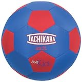 Tachikara SS32 Soft Kick Fabric Soccer Ball, Blue/Red