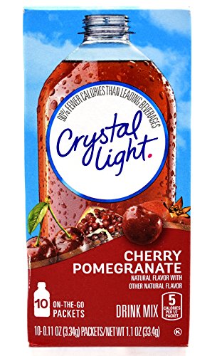 Crystal Light On The Go Cherry Pomegranate Drink Mix, 10-Packet Box (Pack of 40)