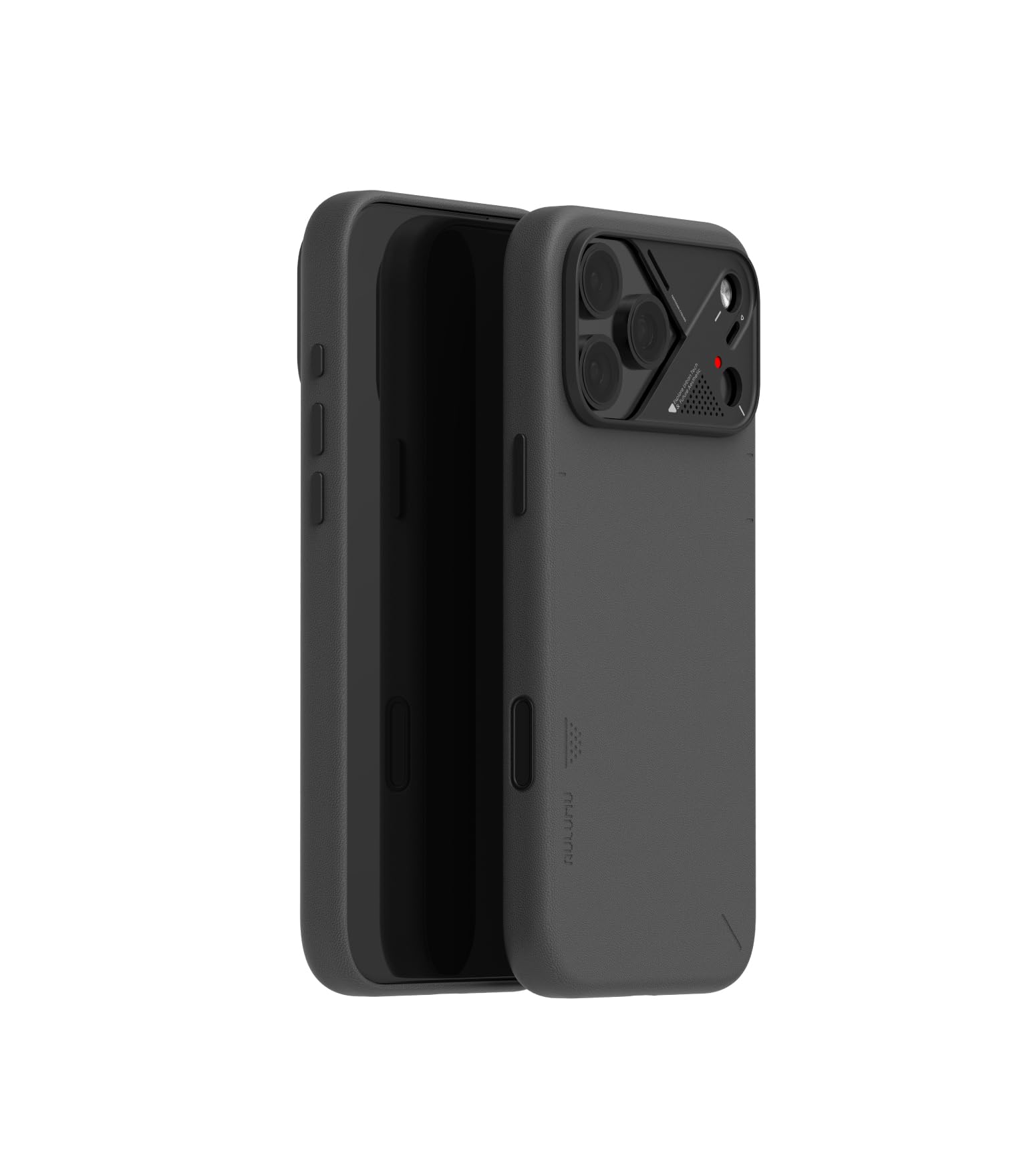 Photo 1 of Aulumu A17 Vegan Leather CoolHyper iPhone 17 Pro Case | Camera Control | with Cooling Fins | Luxury Comfort | Compatible with MagSafe | Complete Wrap-Around - Black