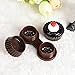 Lookatool Cute Cartoon Cake Cream Shape Contact Lens Case Box Set Holder (Coffee)
