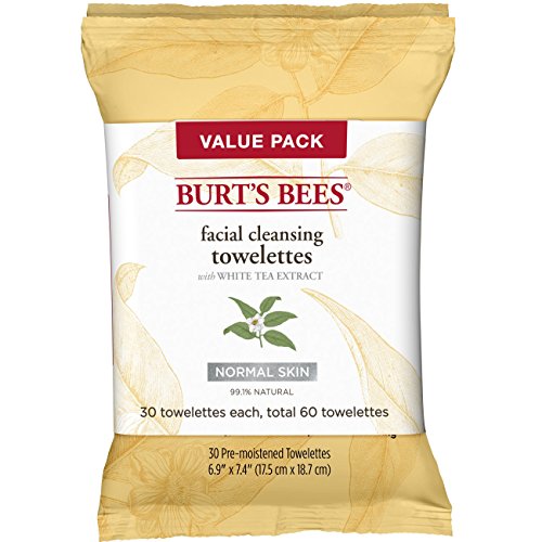 Burt's Bees Facial Cleansing Towelettes for Normal Skin with White Tea