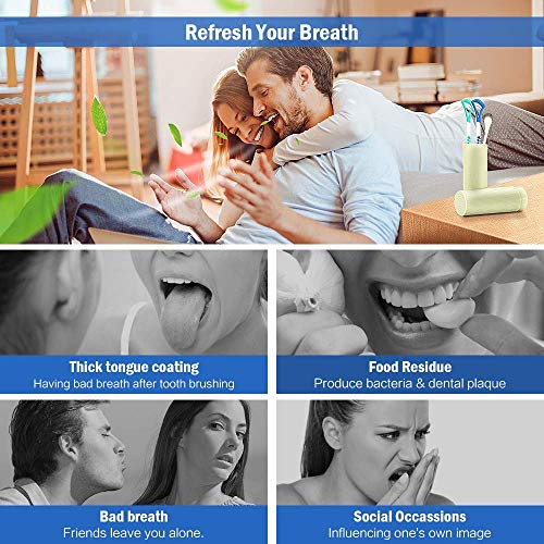 3 Pack Tongue Scraper Cleaner Stainless Steel Fresh Breath Tongue Scrapers Metal Tongue Scraping Cleaner for Oral Care (3Pack-3Color)