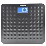 Accuweight Digital Body Weight Bathroom Scale with Smart Step-On Technology, 400 lbs, Gray