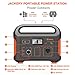 Jackery Portable Power Station Generator Explorer 440, 440Wh Solar Generator Lithium Backup Power Supply with 110V/300W (500W Peak) Pure Sine Wave AC Inverter for RV, Camping CPAP Fishing Emergency