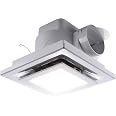 Amazon.com: Zeyzer Bathroom Exhaust Fan with LED Light Square Quiet ...