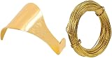 SISI UK Brass Plated Picture Rail Hooks with 3.0m Wire 10 Pcs Dado Rail view 2