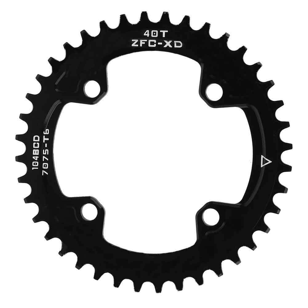 40T Narrow Wide Chainring, Single Chainring for Mountain Bike 104BCD Bolt Circle Alloy Sprocket Wheel (40T104BCD)