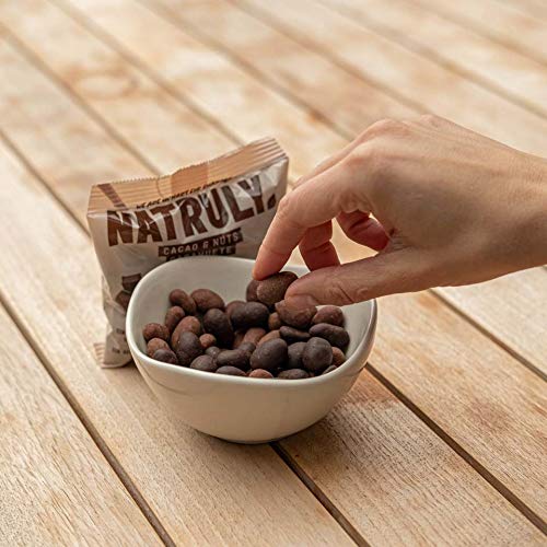Natruly Cacao&Nuts Schokoerdnüsse ohne Zucker oder Süßstoff, Glutenfrei, mit zuckerfreier Zartbitterschokolade Packung 3… – Bild 6