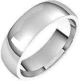 Sonia Jewels Solid 925 Sterling Silver 6mm Comfort Fit Wedding Band Ring Classic Plain Traditional - Size 11