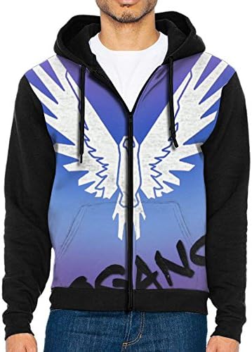 KJKDDDH Men's Sweaters Logan Paul Parrot Logo Zip Up Hoodie Sweatshirt