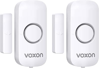 VOXON 2 Pack Wireless Door Window Alarm Sensor Magnetic 100dB Loud Home Security