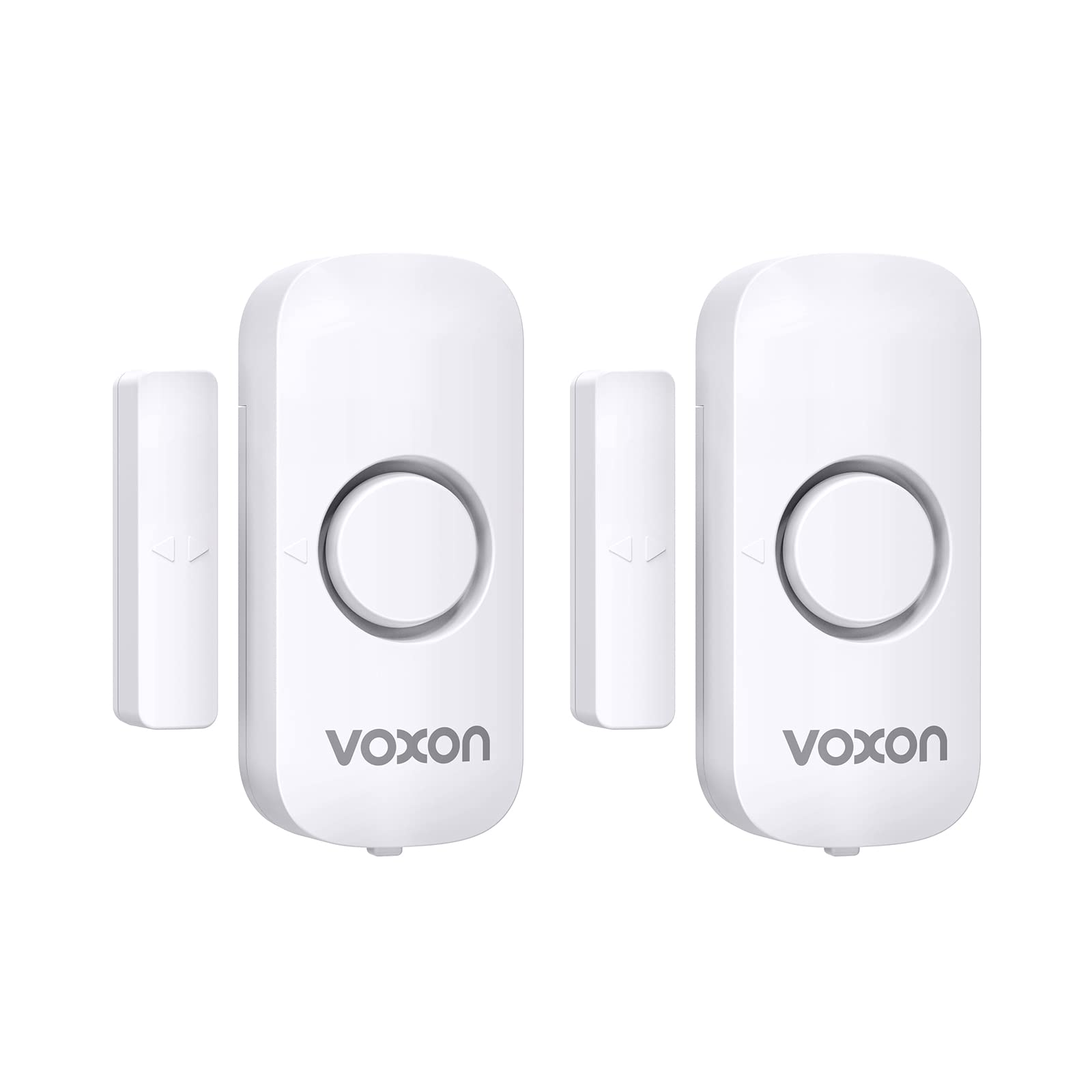 VOXON Wireless Door and Window Alarm Sensor 2 Pack 2 Modes Magnetic Window Door Burglar Alarm with 100dB Loud for Kids Safety Home Shop Security