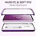 Galaxy S9 Plus Case Clear, Transparent S9+ Back Cover Purple Edges with Kickstand Ring Stand Holder Full Body Shockproof Protective Phone Case for Samsung Galaxy S9 Plus - Lilac Purple