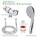 Handheld Shower Head With Hose 5 Spray Settings High Pressure Shower Head Massage Spa Detachable Hand Held Shower Head With 80