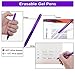 Vanstek 22 Colors Retractable Erasable Gel Pens Clicker, Fine Point(0.7), Make Mistakes Disappear, Premium Comfort Grip for Drawing Writing Planner and Crossword Puzzles