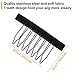 120 Pieces Wig Combs 7-teeth Wig Clips Steel Teeth with Cloth Wig Combs Hair Extensions for Wig Caps DIY Wig Accessories Toolsthumb 1