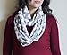 Bay's Infinity Nursing Scarf for Breastfeeding - Double-Sided Grey Chevron Pattern - Incredible Quality, Super Soft