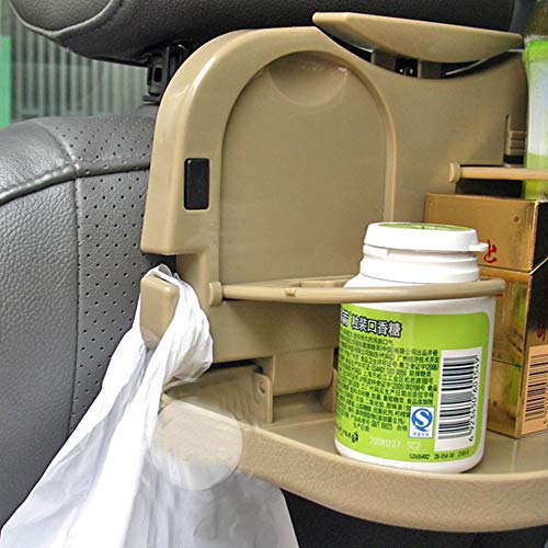 Quaanti New Folding Auto Car Back Seat Table Drink Food Cup Tray Holder Stand Desk car-Styling holdes containers case (Random)