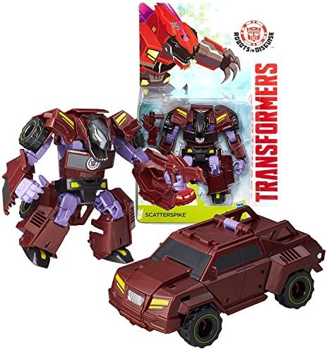 Hasbro Year 2015 Transformers Robots in Disguise Animation Warrior Class 5-1/2" Tall Figure - Decepticon SCATTERSPIKE with Blaster (Vehicle: Truck)
