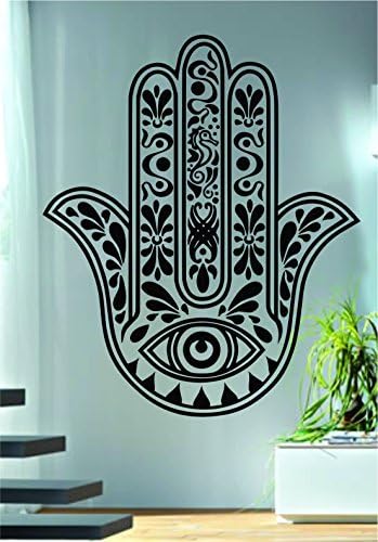 Decal Jewelry Hamsa Hand Version 10 LARGE Decal Sticker Wall Vinyl Art Blessings Power Strength