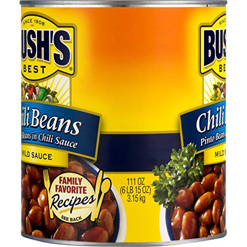 (6 Pack) BUSH'S Pinto Beans in a Mild Chili Sauce, 111 oz.