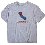 Sacramento California CA HEART GreatCitees Unisex Souvenir T Shirt